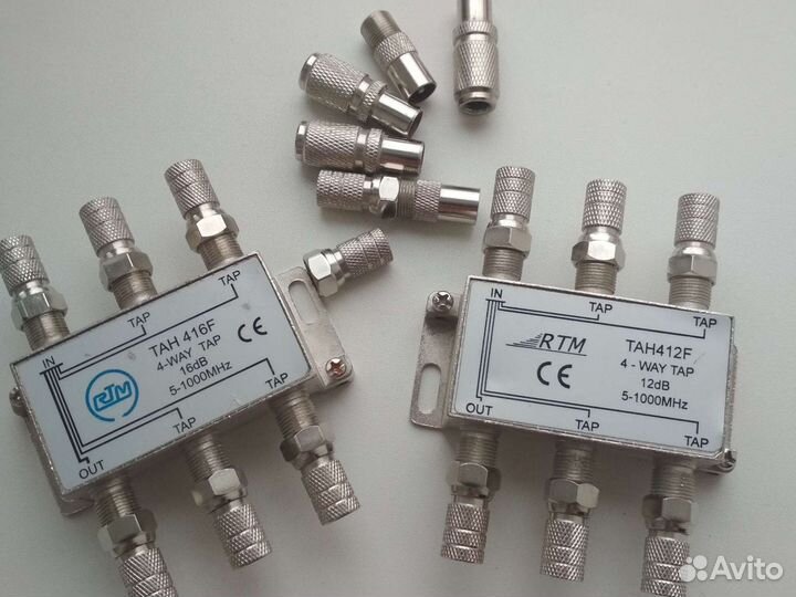 Разветвитель,разъемы на телевизионный кабель