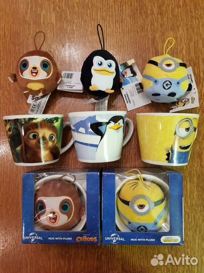 Игрушки в кружках и пиалах. Магнит. Новые