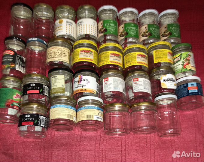 Баночки стеклянные с крышками 0,2л