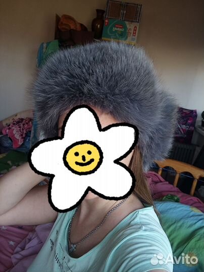 Шапка ушанка женская натуральный писец