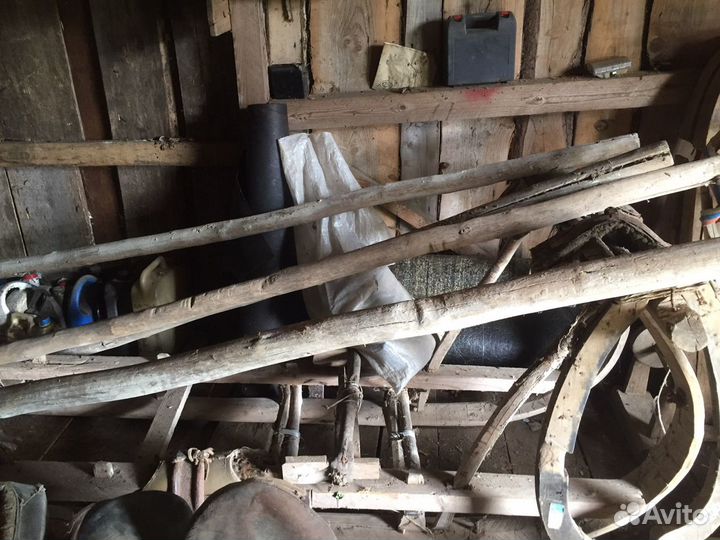 Сани (дровни) конные и упряж