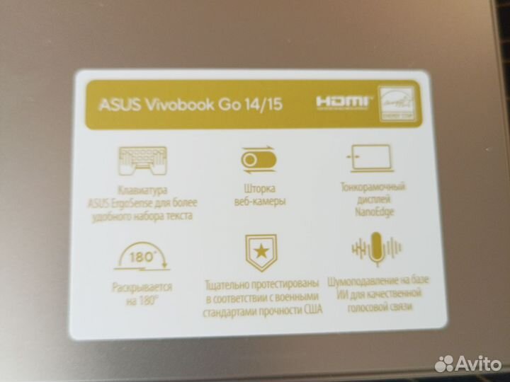 Ноутбук asus vivobook go