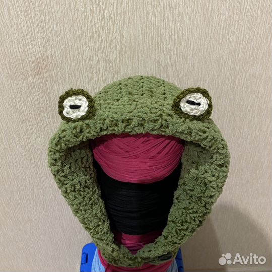 Шапка лягушка