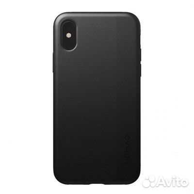 Кожаный чехол на iPhone XR Черный