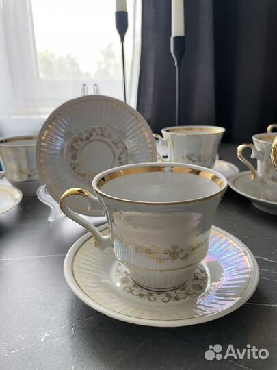 Сервиз чайный барановка винтаж СССР фарфор