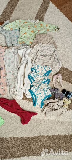 Продам детские вещи пакетом 68-80