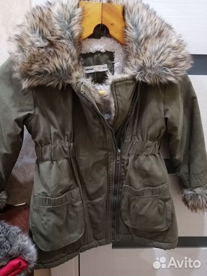 Куртка-пальто,косуха для девочки. Утеплённая