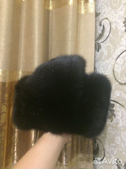 Норковая шапка мужская новая