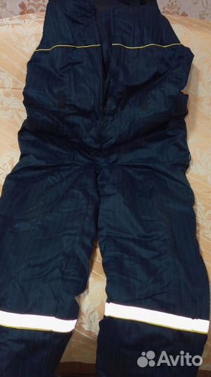 Комбинезон защитный рабочий теплый и рукавицы рабо