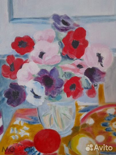 Анри Матисс Анемоны у Окна Копия Масло