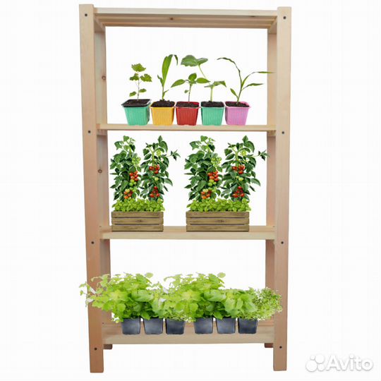 Стеллаж этажерка под цветы рассаду новый в упак