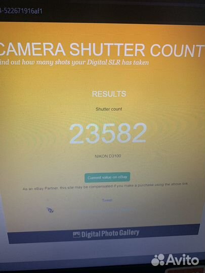 Зеркальный фотоаппарат nikon d3100