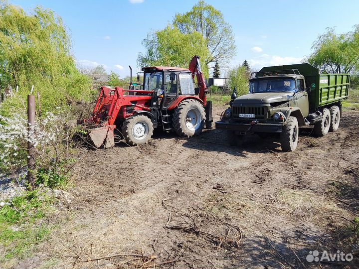 Снос, Уборка расчистка участка, вспашка