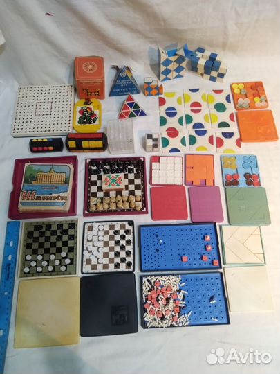 Игрушки СССР настольные игры головоломки, кубик