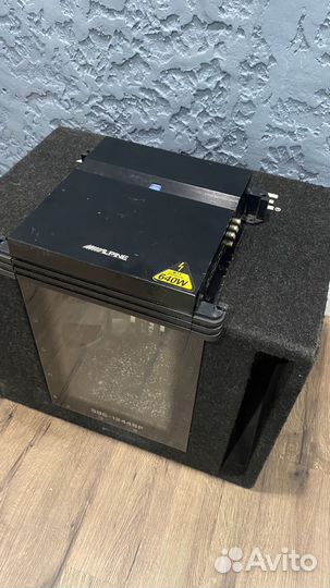 Сабвуфер alpine sbg 1244bp