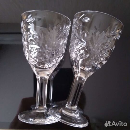 Хрустальные рюмки на ножке СССР