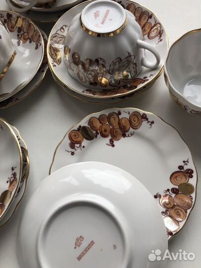 Чайная пара и трио лфз, вербилки, дулево