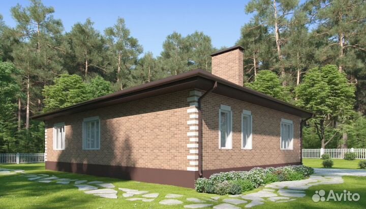 Альбом Проект одноэтажного дома - 134,07 м2