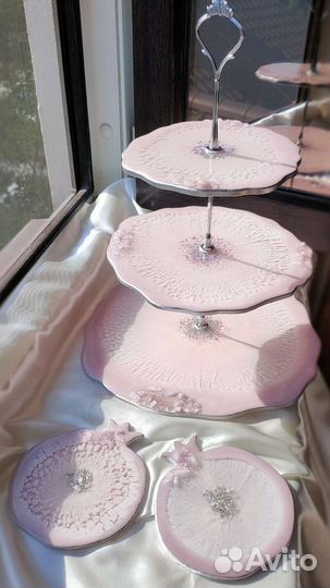 Набор столовой посуды новый. Фруктовница