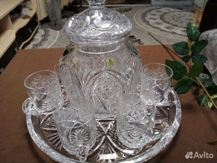 Старинный Хрустальный набор (сервиз)