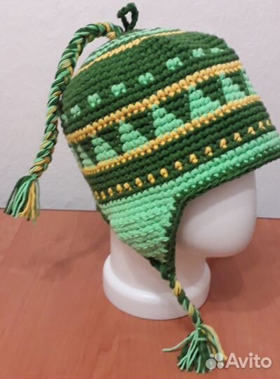 Шапки для бани и сауны с ушками, косичками