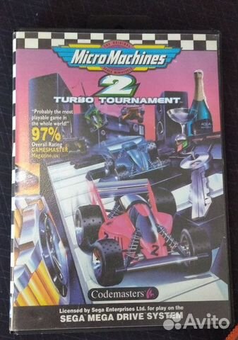 Лицензионная игра Micromachines Sega Megadrive