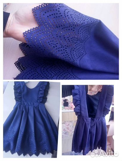 Сарафан Стильняшка, форма синяя Zara,sela,Benetton