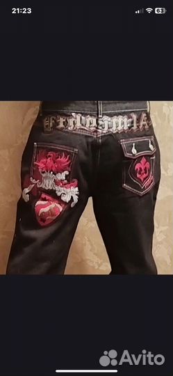 Джинсы y2k широкие