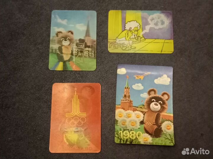 Переливные календарики СССР Олимпиада 1980