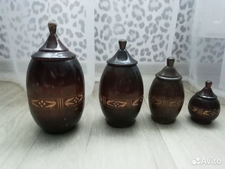 Деревянные баночки