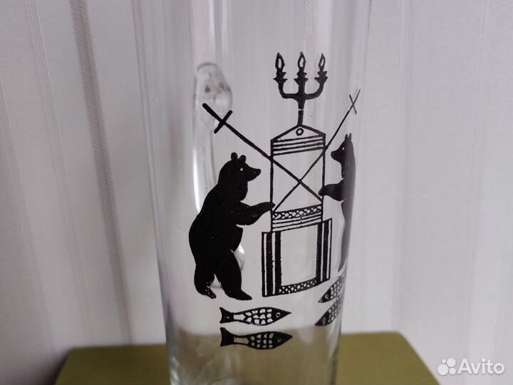 Кружка пивная СССР с гербом г. Новгород