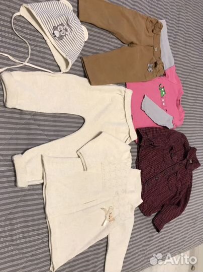 Детская одежда на девочку пакетом 74-80