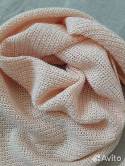 Шарф бактус вязаный