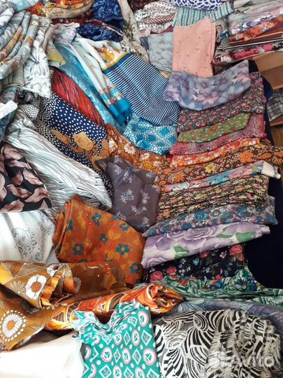 Ткани отрезы СССР бязь.лен.шерсть.джинс