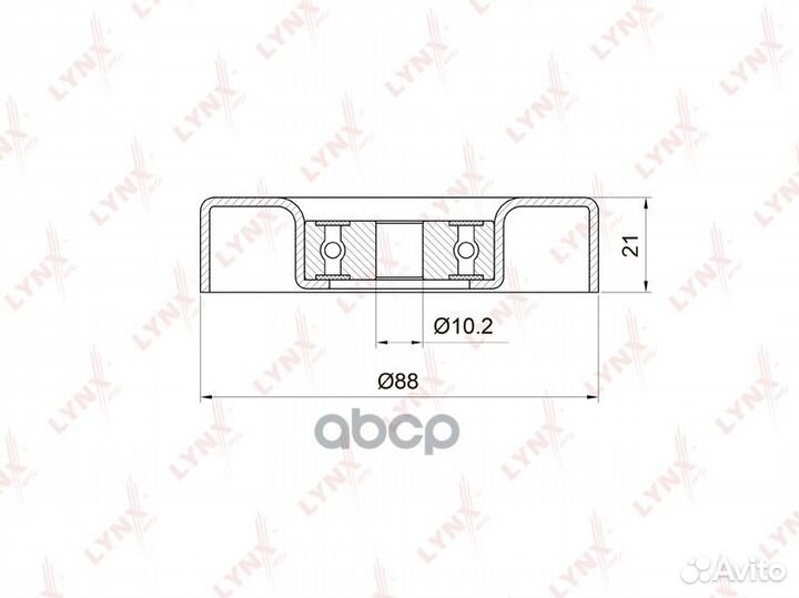 Ролик обводной приводного ремня toyota Yaris 1