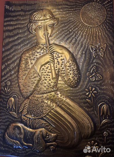 Картина медная чеканка СССР