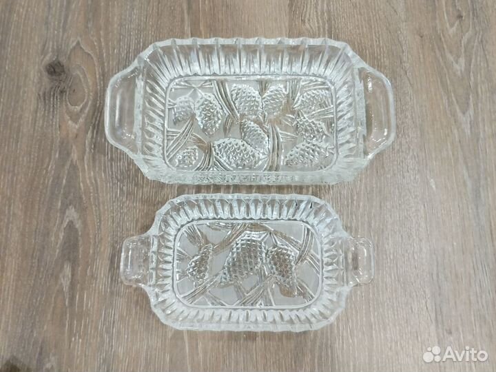 Шпротница хрустальная Сосновые шишки