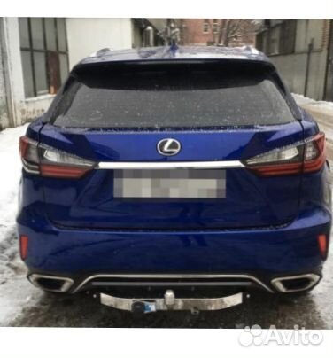 Фаркоп Lexus RX,крюк торцевой с нерж. накладкой