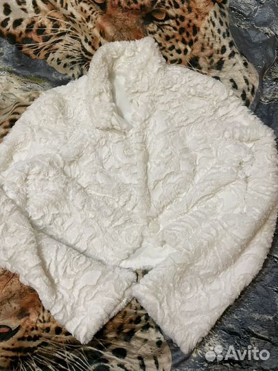 Шубка белая свадебная