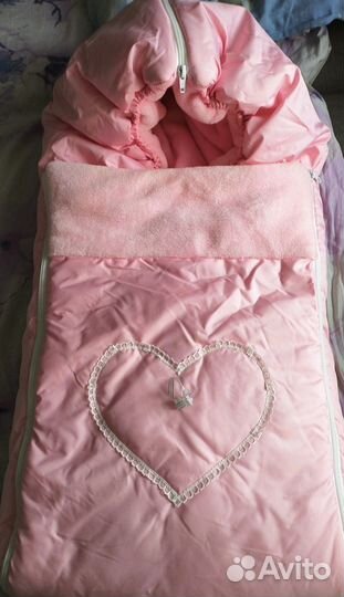 Конверт на выписку зимний для девочки