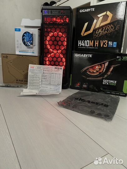 Intel core i5 10400f gigabyte 1060 3gb 16 gb RAM