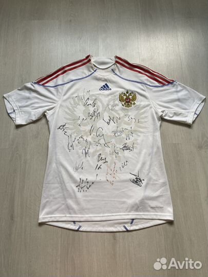 Футболка Adidas с автографами сборной России 2008