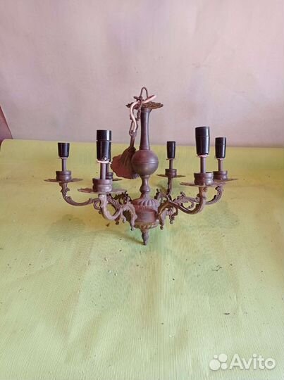 Люстра бронзовая СССР