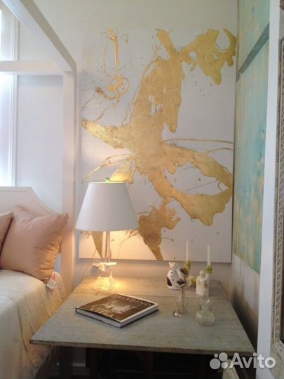 Абстракция. Поталь. Золотая картина