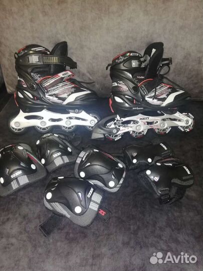 Роликовые коньки детские раздвижные