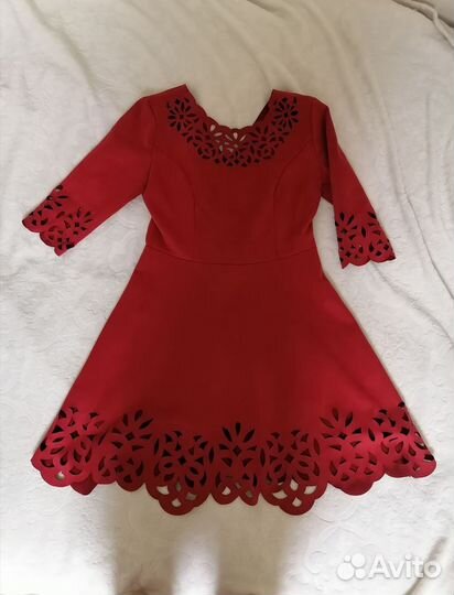 Платье 46 размер(под замшу)