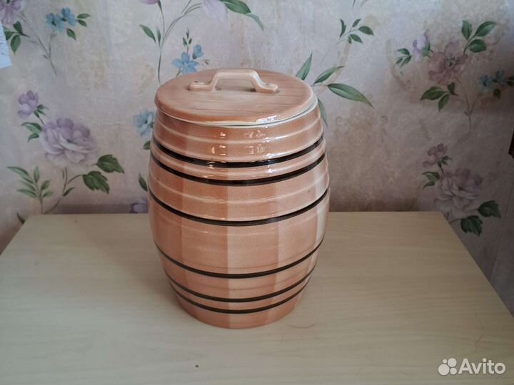 Горшок керамический. Банка для сыпучих