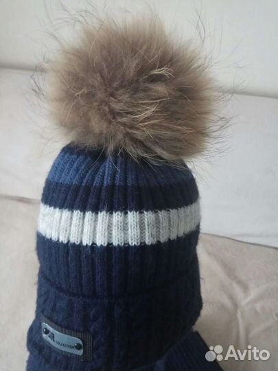 Комплект зимний шапка и снуд