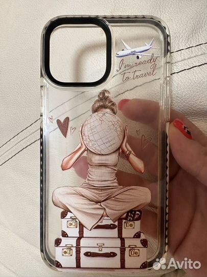 Чехол дизайнерский с девушкой на iPhone 13 pro max