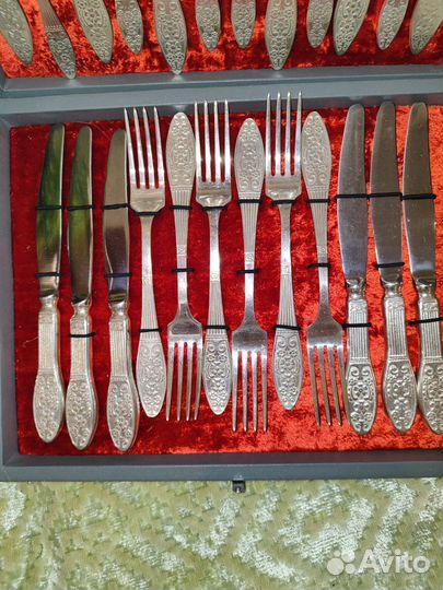 Набор столовых приборов мельхиор СССР